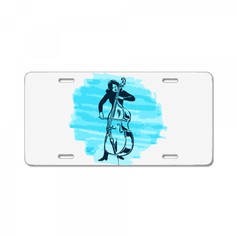 Cellist Woman License Plate | Artistshot