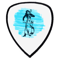 Cellist Woman Shield S Patch | Artistshot