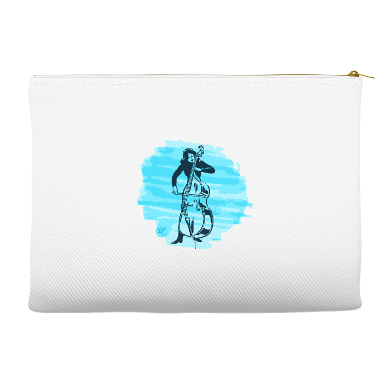 Cellist Woman Accessory Pouches | Artistshot