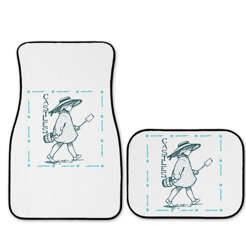 Girl With Sand Bucket Full Set Car Mats | Artistshot