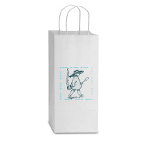 Girl With Sand Bucket Double Wine Paper Bag - 6 1/2 X 3 1/2 X 12 3/8 | Artistshot