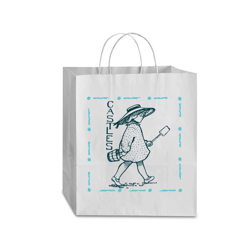 Girl With Sand Bucket Traveler Paper Bag -13 X 6 X 15 3/4 | Artistshot