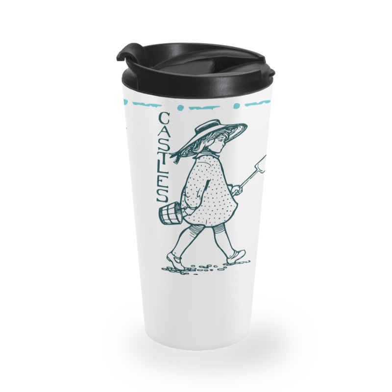 Girl With Sand Bucket Travel Mug | Artistshot