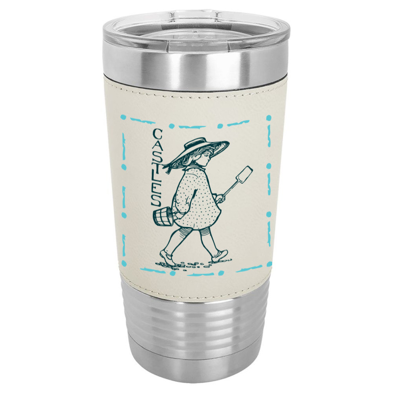 Girl With Sand Bucket Leatherette Tumbler | Artistshot