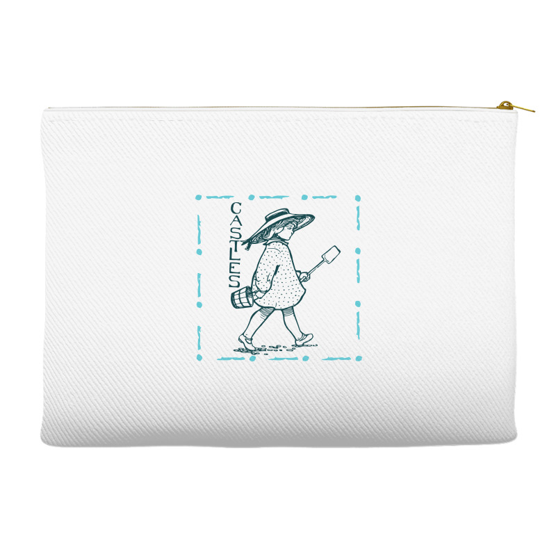 Girl With Sand Bucket Accessory Pouches | Artistshot