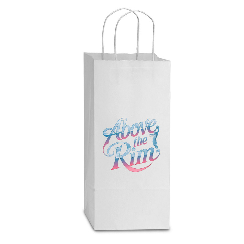 Above The Rim Basketball Double Wine Paper Bag - 6 1/2 X 3 1/2 X 12 3/8 | Artistshot