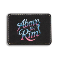 Above The Rim Basketball Rectangle  Leatherette Patch | Artistshot