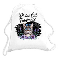 Divine Cat Fragrance Drawstring Bags | Artistshot