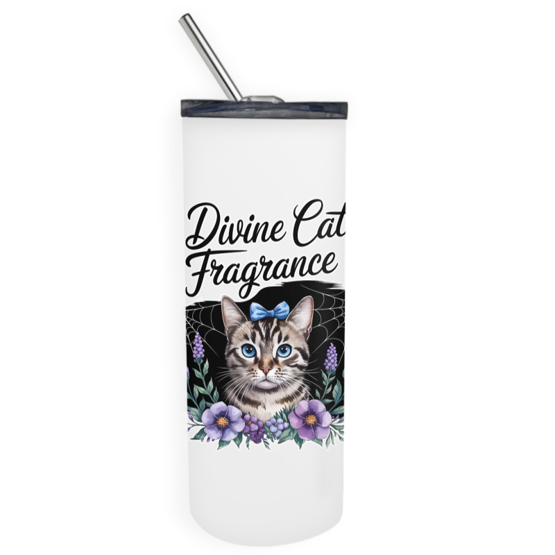 Divine Cat Fragrance Skinny Tumbler | Artistshot