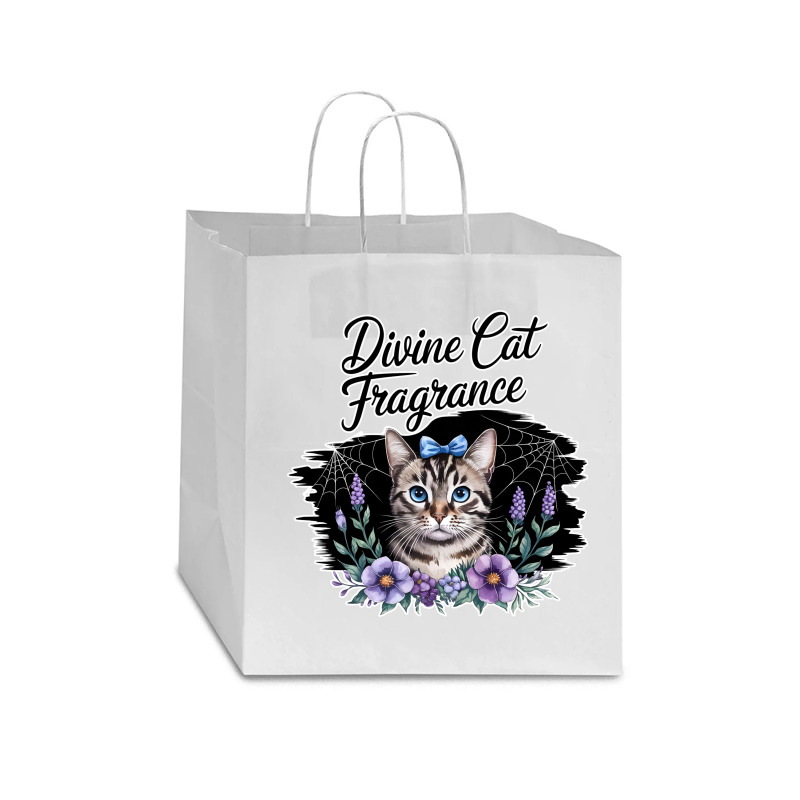 Divine Cat Fragrance Star Paper Bag - 13 X 7 X 13 | Artistshot