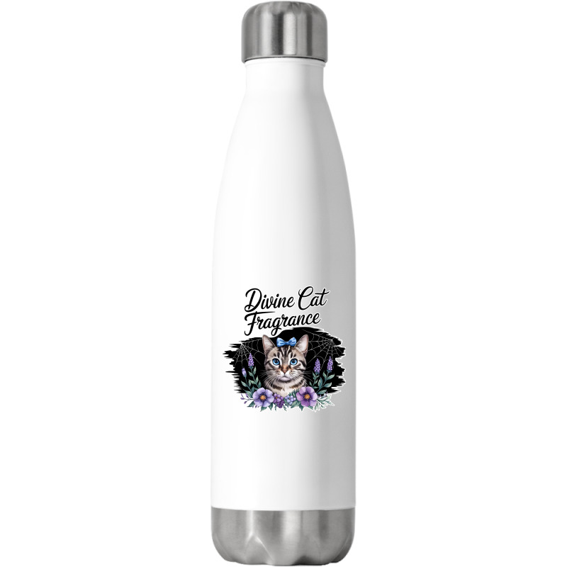 Divine Cat Fragrance Stainless Steel Water Bottle | Artistshot