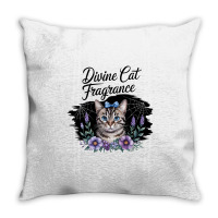 Divine Cat Fragrance Throw Pillow | Artistshot