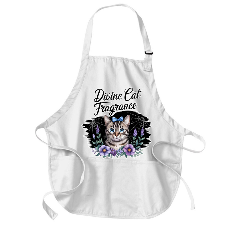 Divine Cat Fragrance Medium-length Apron | Artistshot