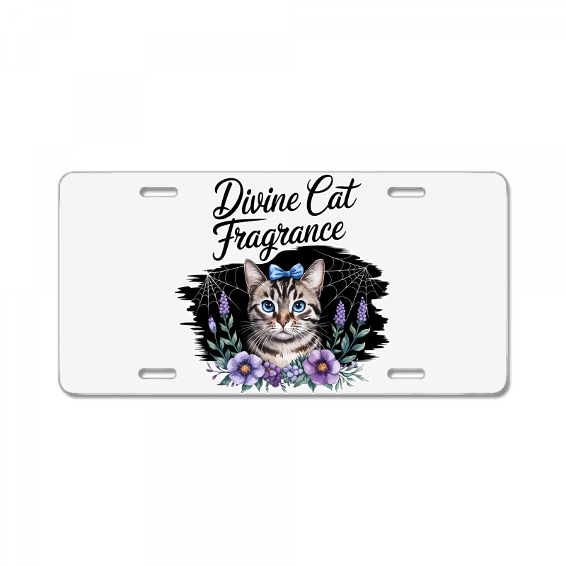 Divine Cat Fragrance License Plate | Artistshot