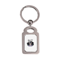 Divine Cat Fragrance Silver Rectangle Keychain | Artistshot