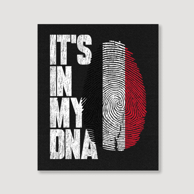 It's In My Dna Yemeni Proud Yemen Flag Portrait Canvas Print | Artistshot