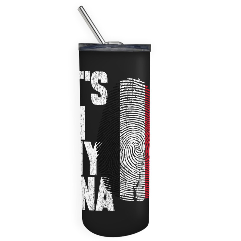 It's In My Dna Yemeni Proud Yemen Flag Skinny Tumbler | Artistshot