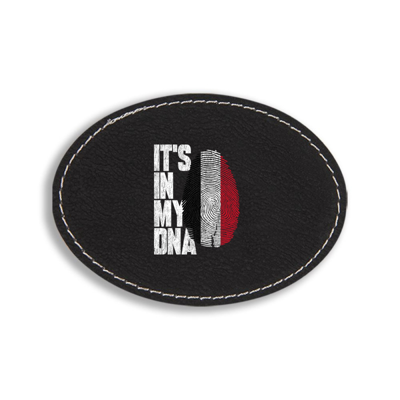 It's In My Dna Yemeni Proud Yemen Flag Oval Leatherette Patch | Artistshot