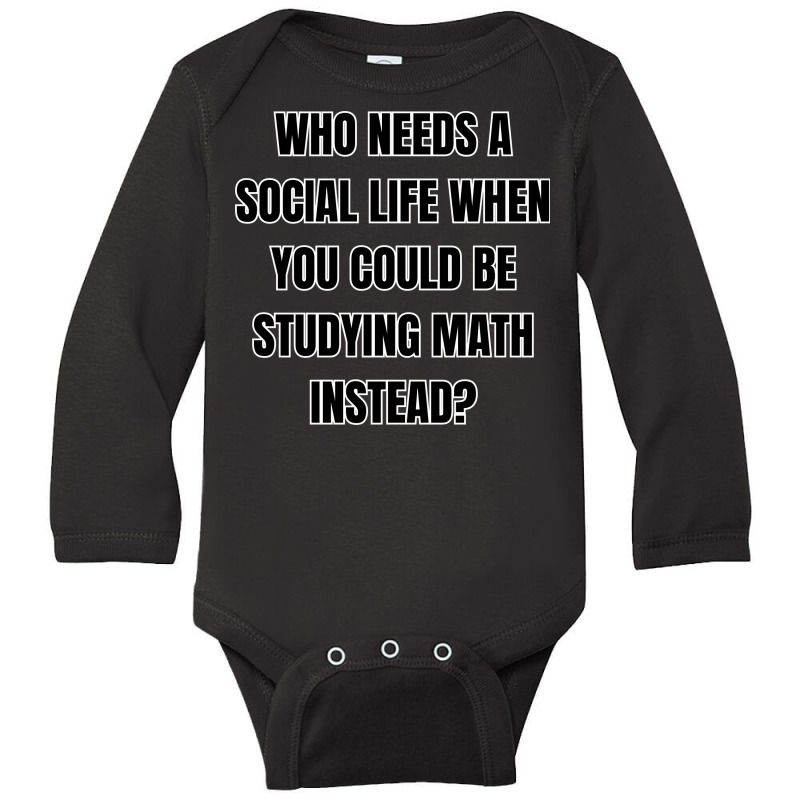 Math Lover Long Sleeve Baby Bodysuit | Artistshot