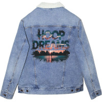 Hoop Dreams Basketball 2 F Unisex Sherpa-lined Denim Jacket | Artistshot