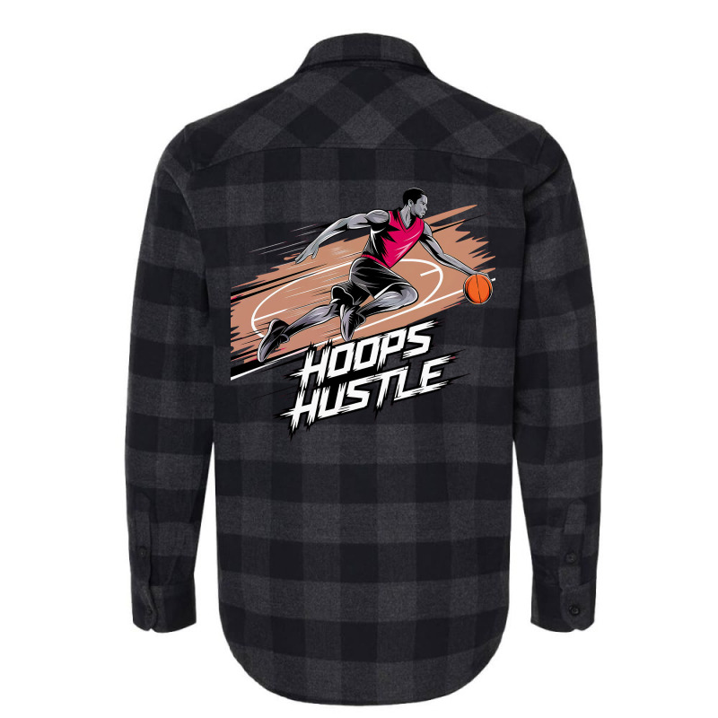 Hoops Hustle Basketball F Flannel Shirt | Artistshot