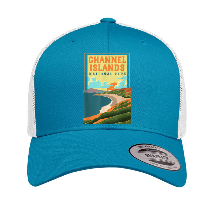 Channel Islands California Wpa National Parks Poster Retro T Shirt Retro Trucker Cap by cm-arts | Artistshot