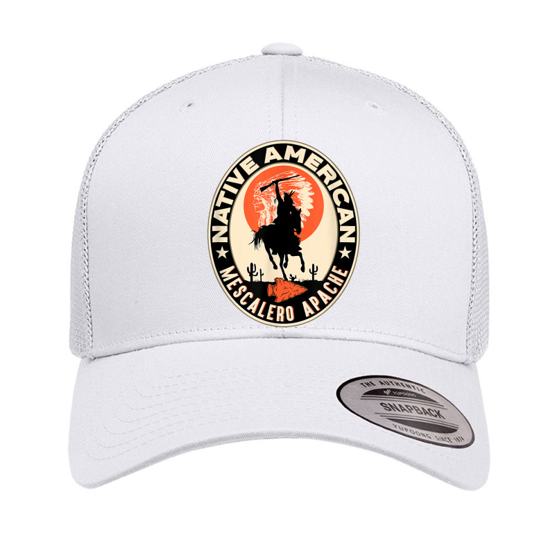 Mescalero Apache Strong Native American Indian Tribe Pride T Shirt Retro Trucker Cap by birijeboto | Artistshot