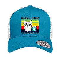 Roll For Intimidation Check Retro Trucker Cap | Artistshot