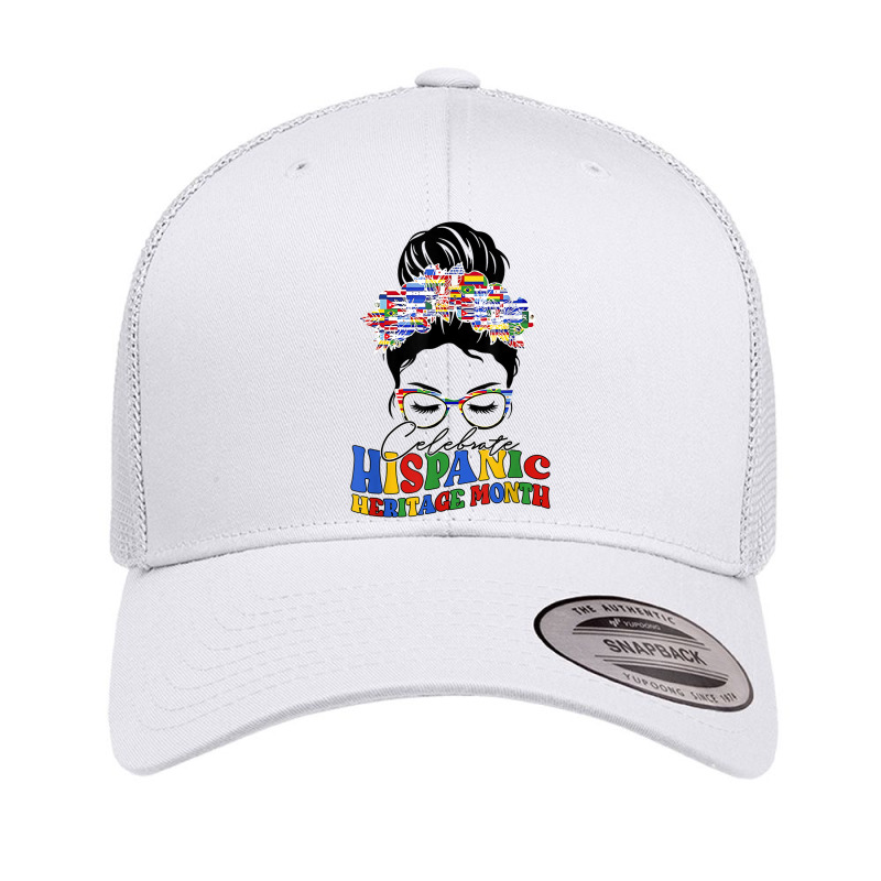 Celebrate National Hispanic Heritage Month Latina Women Retro Trucker Cap by Color | Artistshot