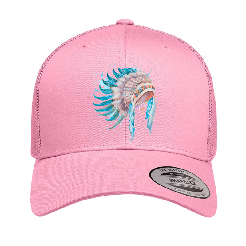 Native Indian Chief, Native Indian Chief Art, Native Indian Chief Pain Retro Trucker Cap by SHPER904 | Artistshot