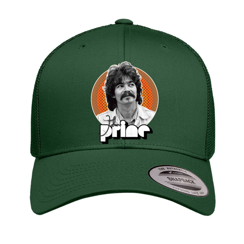 John Prine Retro Distressed Tribute Design Retro Trucker Cap by Belton Fitts | Artistshot