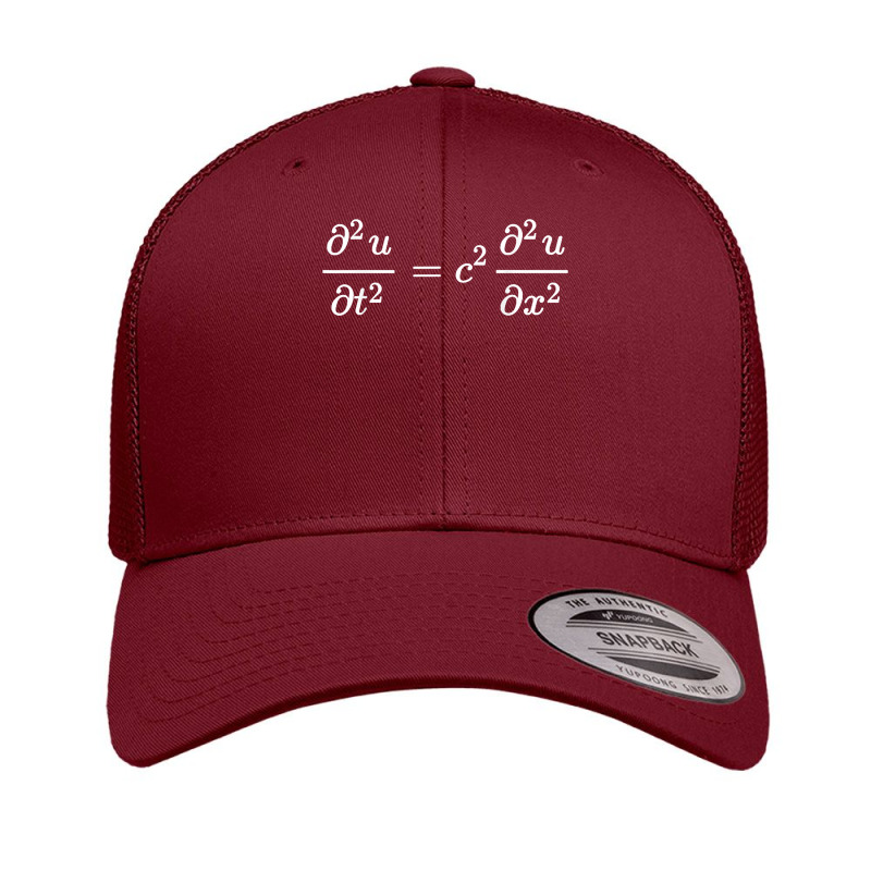 D'alembert Wave Equation In 1d, Physics And Science T Shirt Retro Trucker Cap by chicoavsmaydav | Artistshot