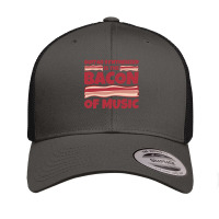 Guitar Synthesizer Gifts   Bacon Of Music Retro Trucker Cap | Artistshot