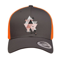 Geometric Compilation In Rose Gold And Blush Pink Retro Trucker Cap | Artistshot