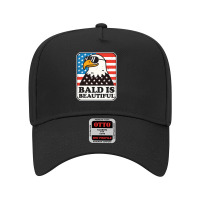 Bald Is Beautiful Patriotic Adjustable Baseball Cap | Artistshot