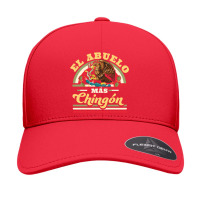 El Abuelo Mas Chingon Funny Mexican Flag Cool Grandpa Regalo Seamless Cap | Artistshot