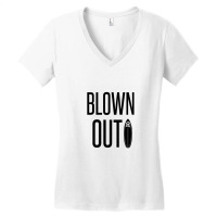 Blown Out Women's V-neck T-shirt | Artistshot