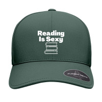 Reading Is Sexy Funny Simple Text Design Seamless Cap | Artistshot