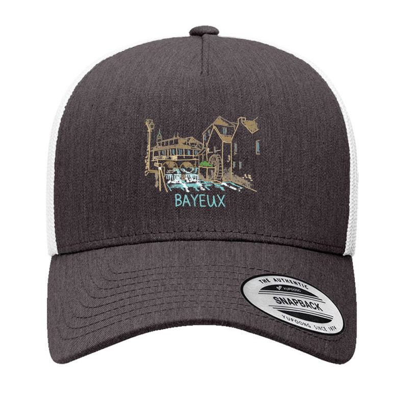 Bayeux France Unique Hand Drawn Art Gift Men Women Yupoong Trucker Cap by cm-arts | Artistshot