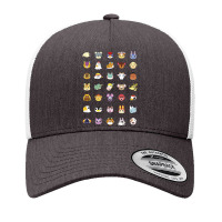 Animal Crossing New Horizons Group Shot Character Faces Sweat Yupoong Trucker Cap | Artistshot