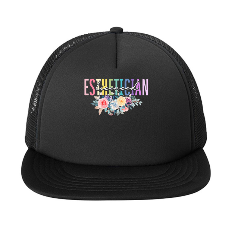 Womens Licensed Esthetician  Beautician  Cosmetologist T Shirt Foam Snapback Hat | Artistshot