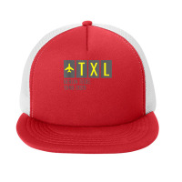 Txl Berlin Tegel Germany Airport Code T Shirt Foam Snapback Hat | Artistshot