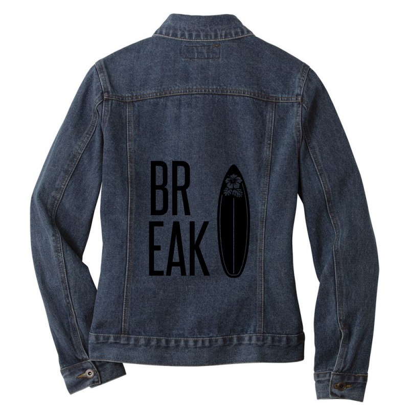 Break Ladies Denim Jacket by Perfect Designers | Artistshot