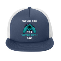 Snapping Turtle Snap And Bling Sea Animal Reptile Lover T Shirt Foam Snapback Hat | Artistshot