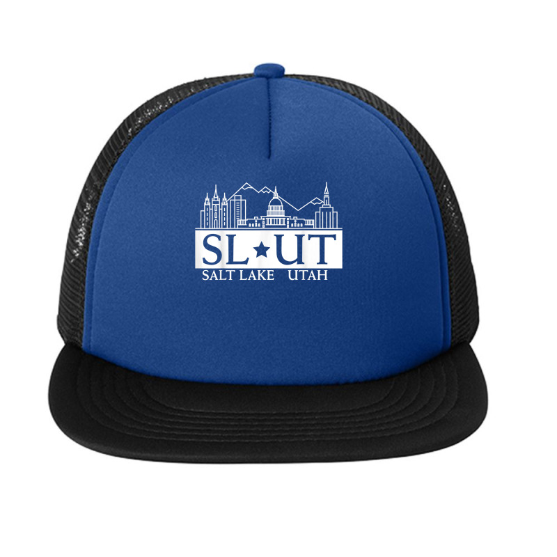 Salt Lake City Utah Ut Hometown Home State Pride T Shirt Foam Snapback Hat | Artistshot