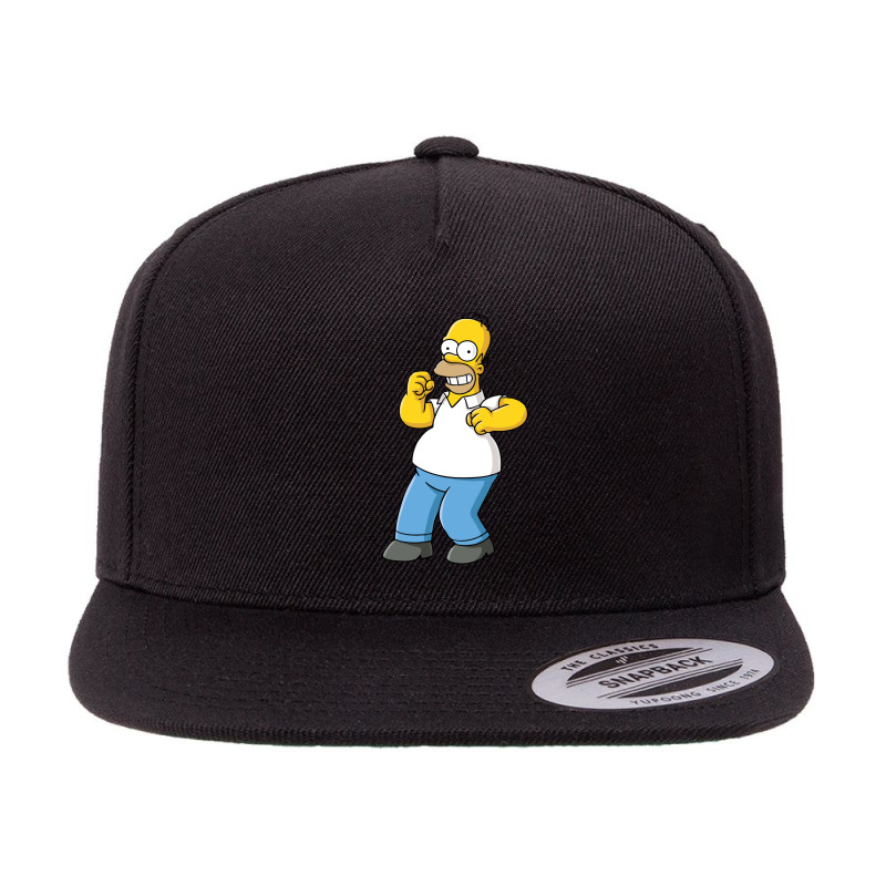 Homer Simpson 5 panel snapback cap by tannocascioni | Artistshot