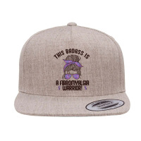 This Badass Is A Fibromyalgia Warrior Awareness Woman Meme Pullover Ho 5 Panel Snapback Cap | Artistshot