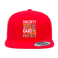 Autism Son Child Daughter Society God Says I M Perfect Faith 5 Panel Snapback Cap | Artistshot