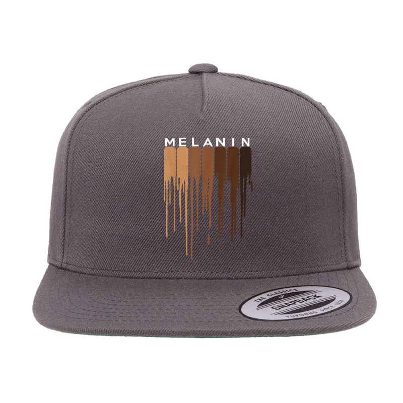 Drippin Melanin Black Pride Black History Funny Gift T Shirt 5 Panel Snapback Cap | Artistshot