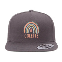 Hello My Name Is Colette Rainbow Name Custome Pre K School T Shirt 5 Panel Snapback Cap | Artistshot